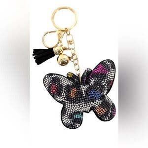 Leopard 🐆 Butterfly 🦋 Bling Bag Charm/Keychain